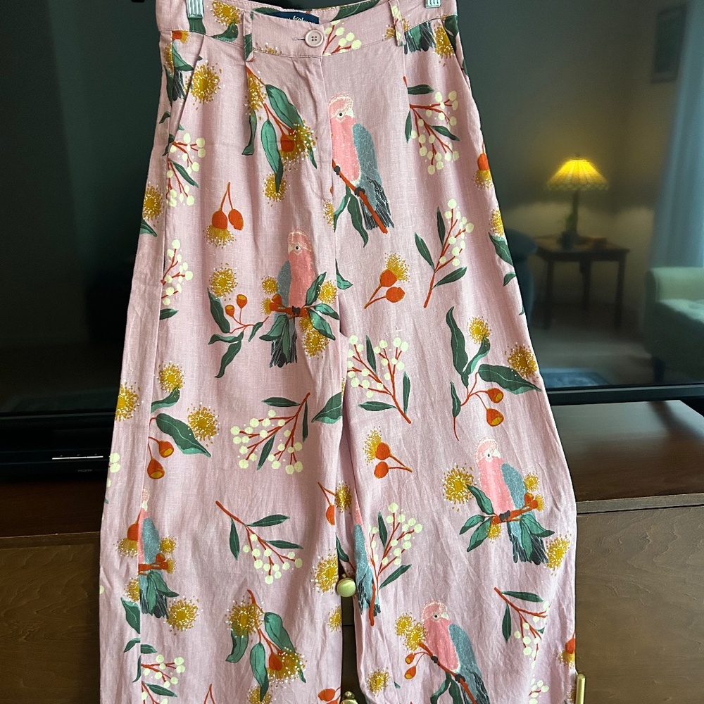 Princess Highway Magical Menagerie Linen Wide-Leg Pants